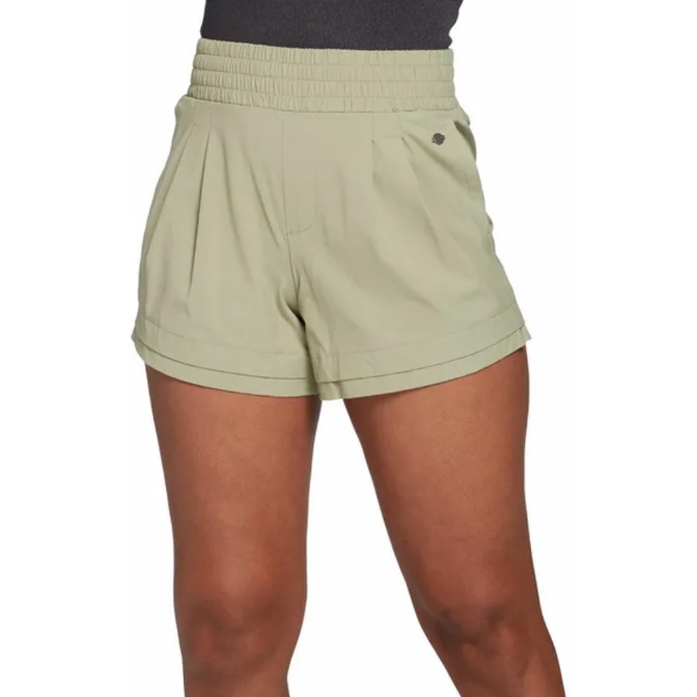 Calia Green Nyluxe Double Layer Hem Athletic Shorts